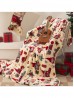 Double Sided Holiday Flannel Blanket